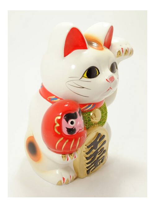 Chat noir géant porte bonheur manekineko tirelire japonaise, NEKO KURO