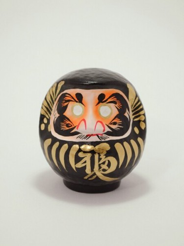 Daruma Doll Black 12cm (4.7in)