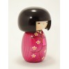 Kokeshi Rose fleurs Hanazono