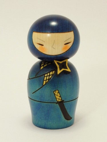 Kokeshi Ninja Bleu