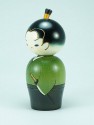 Kokeshi Green Samourai