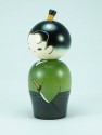 Kokeshi Green Samurai