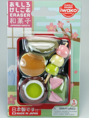 Dulces japoneses Iwako Gomas de borrar