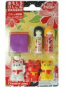 Gommes Maneki Neko & Kokeshi Iwako