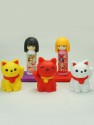 Gomme Kokeshi & Chat