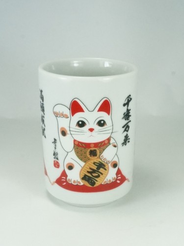 Tricolor Cup Maneki Neko