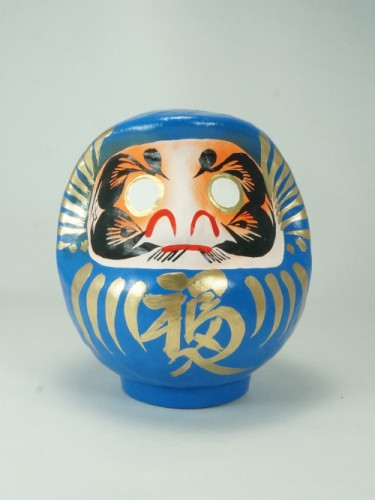 Blue Daruma 12cm / 4.7in