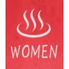 Red noren Onsen Onna Women kanji