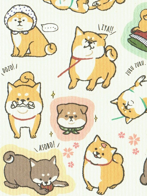 Shiba Inu Stickers \u2013 Set of 30