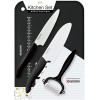 Couteaux Kyocera 11 et 14cm + éplucheur + planche