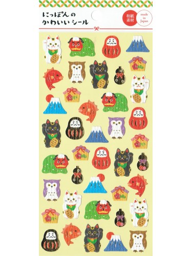 Maneki & Daruma Stickers