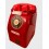 Showa Era Red Public Téléphone Set - Piggy Bank