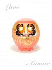 Daruma Doll Pink 12cm (4.7in)