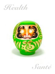 Daruma Doll Green 12cm (4.7in)