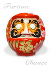 Red Daruma Sakura 15cm(5.9in)