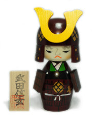 Kokeshi Samourai Takeda Shingen