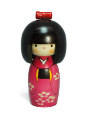 Kokeshi Pink Flowers