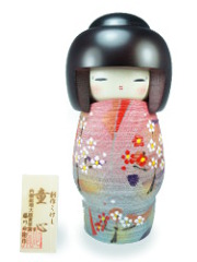 Kokeshi Tall flowers Doushin