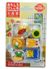 Japanese meals Iwako erasers